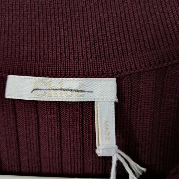 Chloé Cropped Knit Cardigan Size S